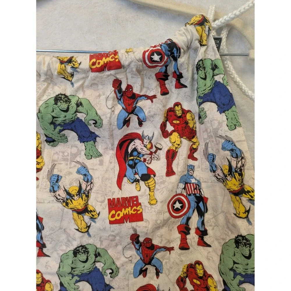 Marvel Comics Superhero Drawstring‎ Bag Kids Adults